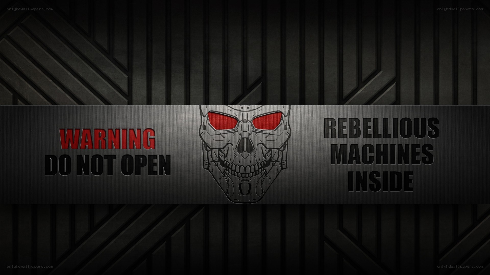 warning sign with skull