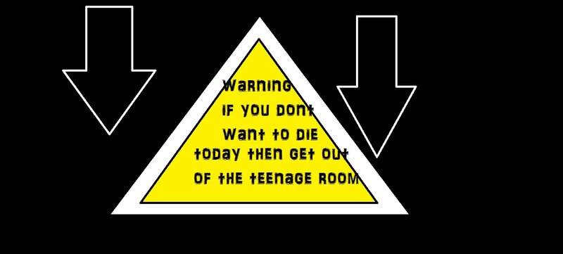 Warning Sign with Text — Black, Humorous