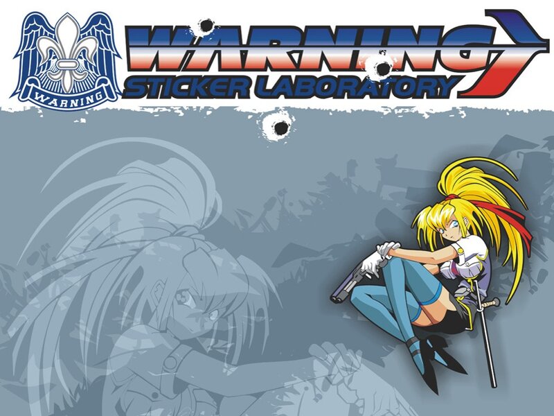 Warning Sticker Laboratory artwork