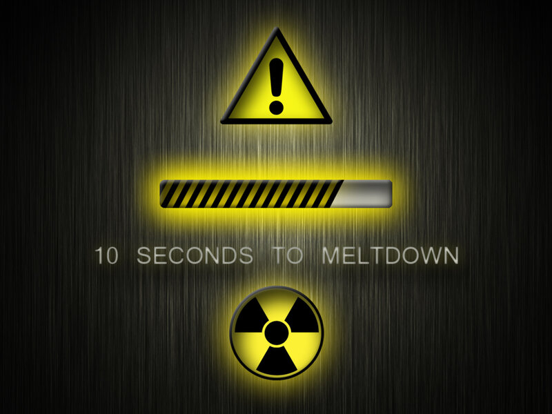 Warning Symbols on Metal