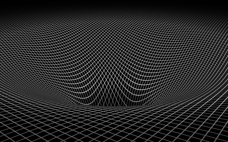 Warping Grid Surface — Black