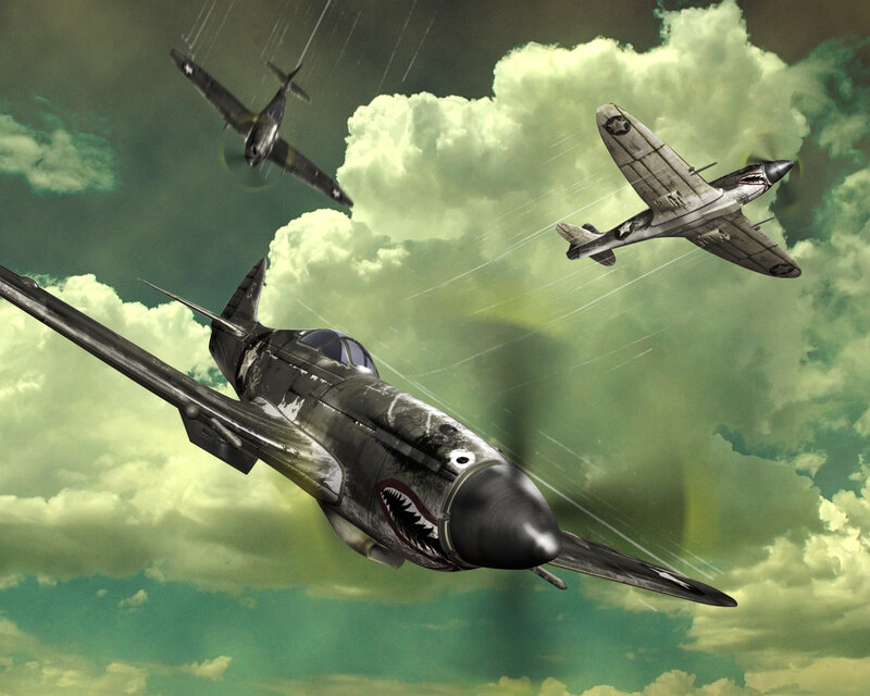 Warplanes in Combat — Green