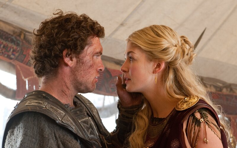 warrior and woman in tent