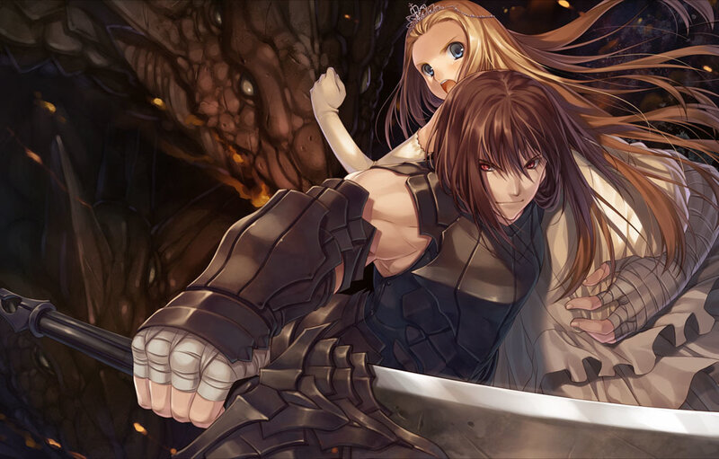 Warrior and Woman with Sword
