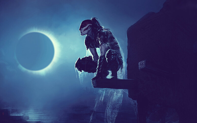 Warrior at Eclipse