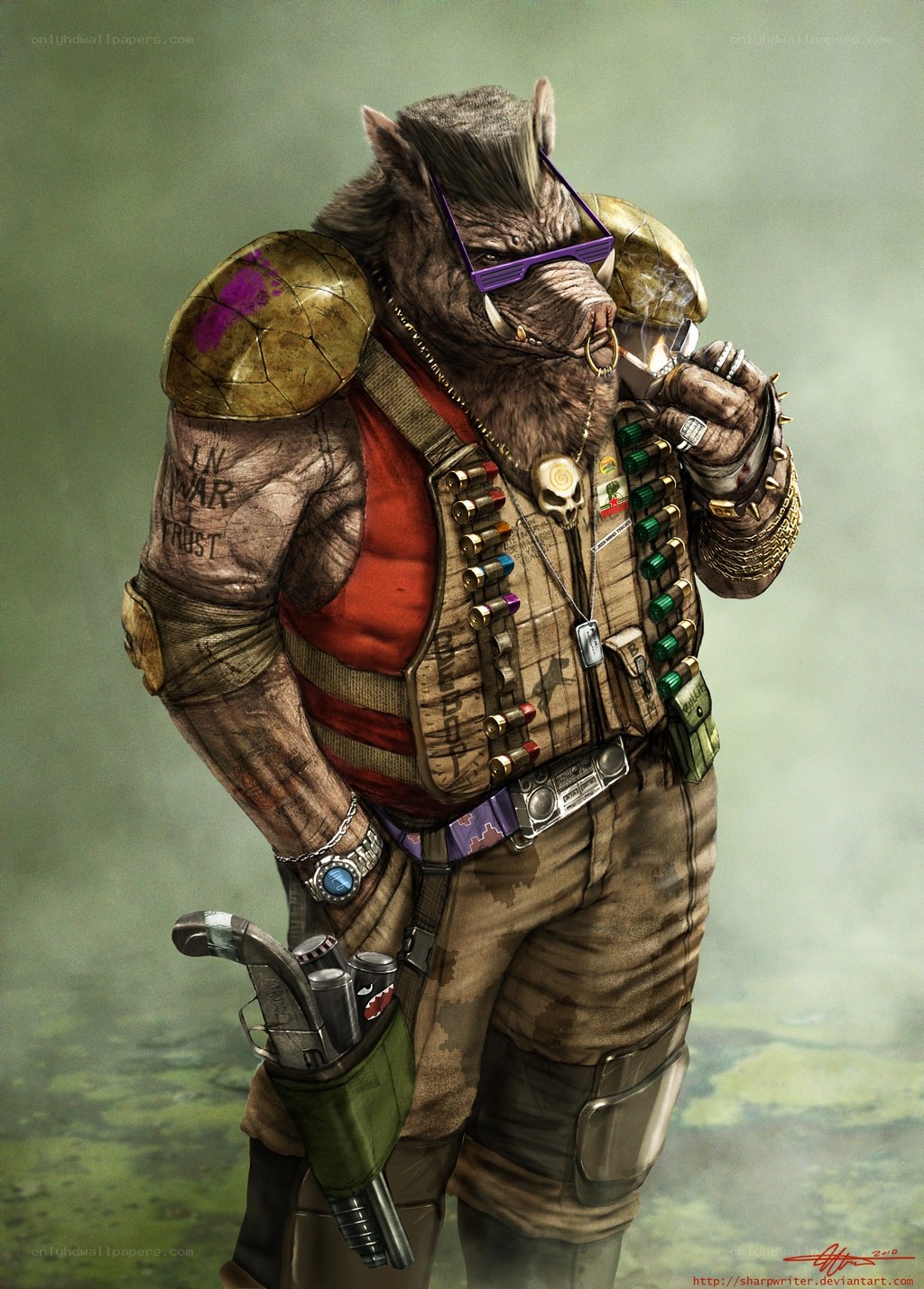 warrior boar character