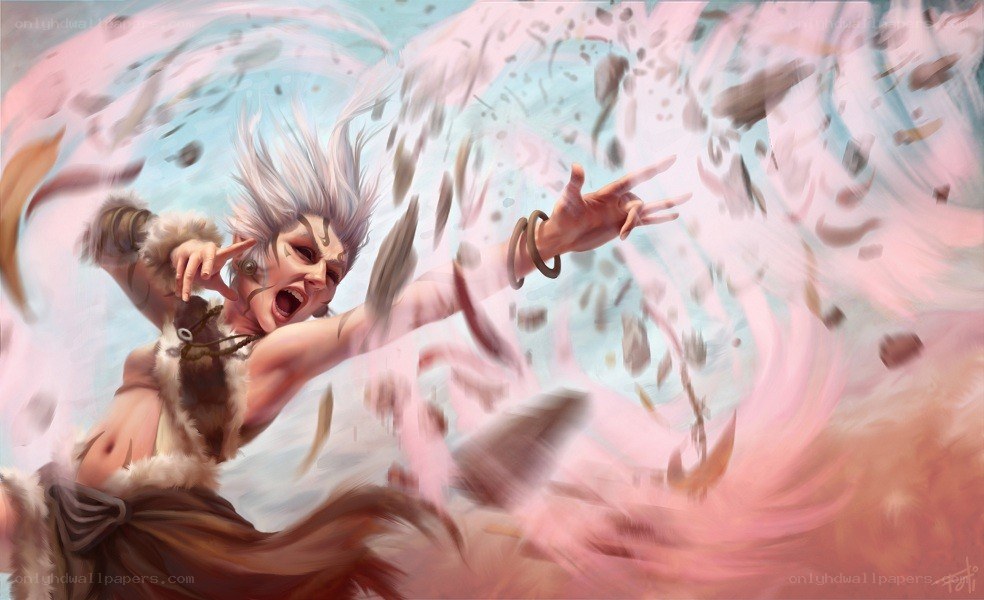 Warrior casting a spell