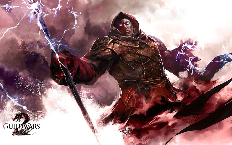 Warrior casting lightning spell