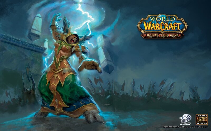 Warrior casting lightning spell