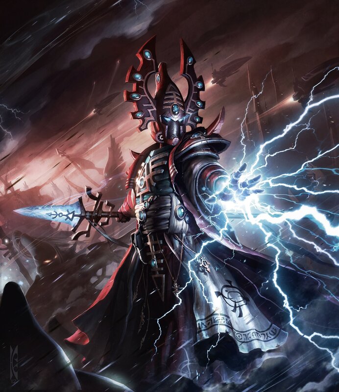 Warrior Casting Lightning
