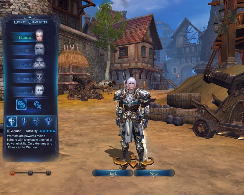 Warrior Character in Armor