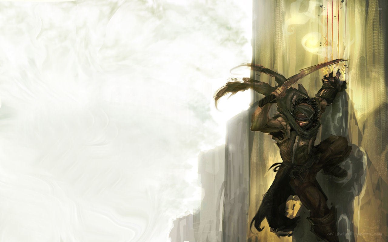 warrior climbing a wall