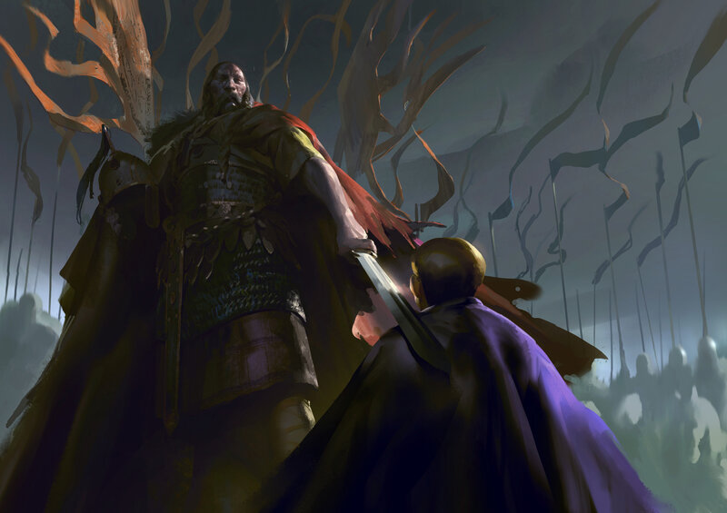 Warrior Confronting a Giant