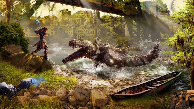 Warrior Fighting Crocodile