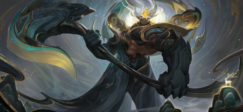 Warrior Holding a Large Axe