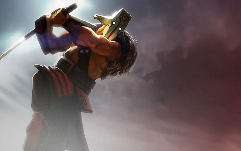 Warrior Holding a Weapon — Brown