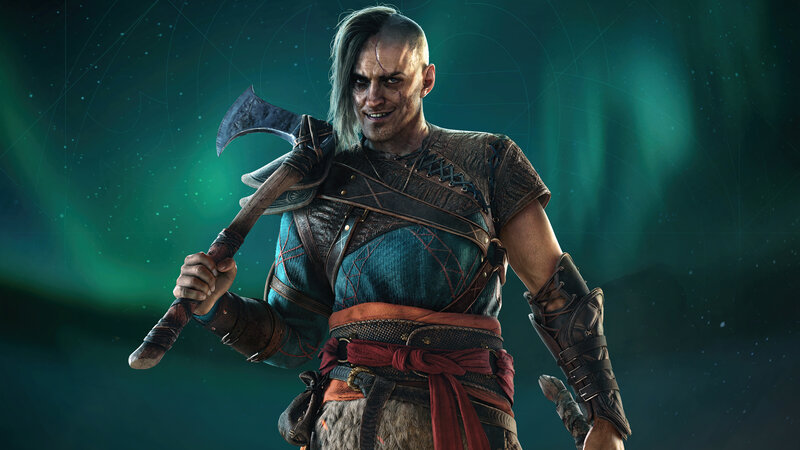 Warrior Holding an Axe