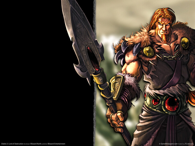Warrior Holding Axe — Brown