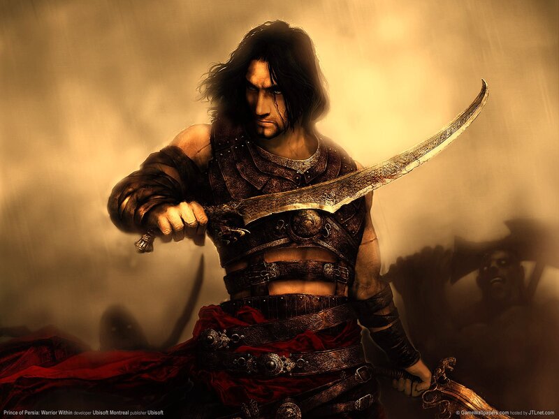 Warrior Holding Curved Sword