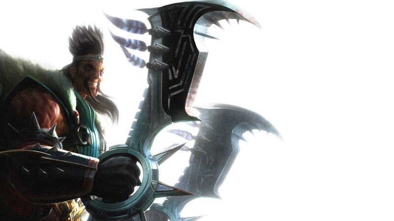 Warrior Holding Large Axe