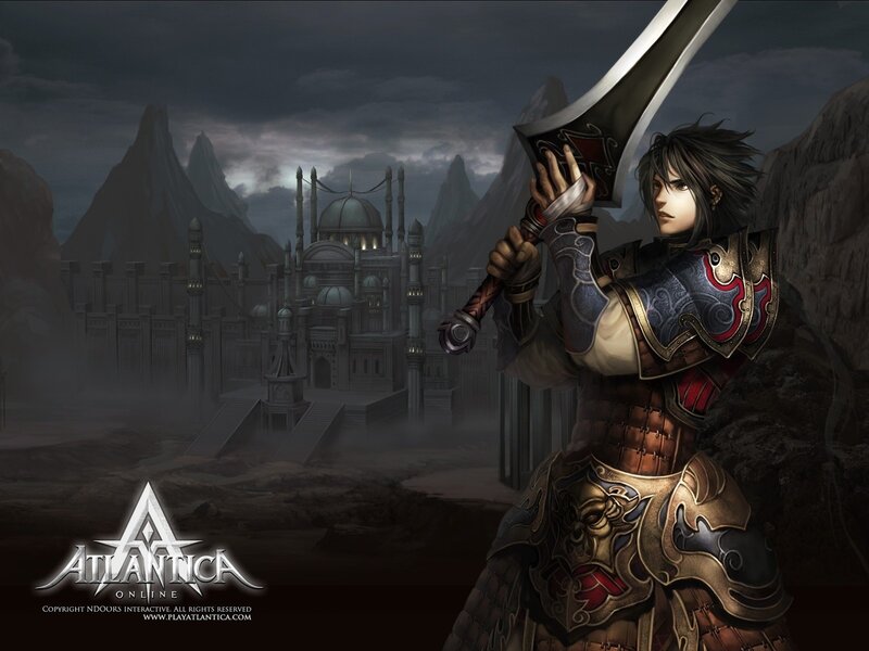 Warrior Holding Sword — Gray, Dramatic