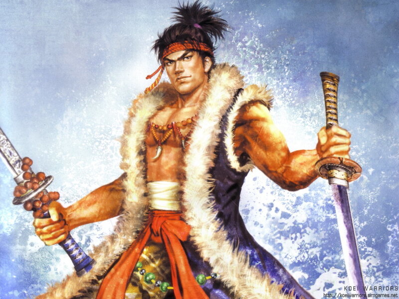 Warrior Holding Two Swords