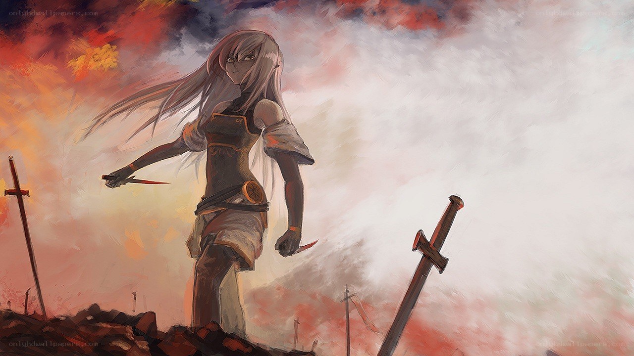 warrior in a battlefield