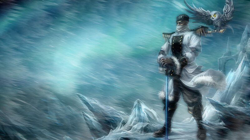 warrior in a blizzard