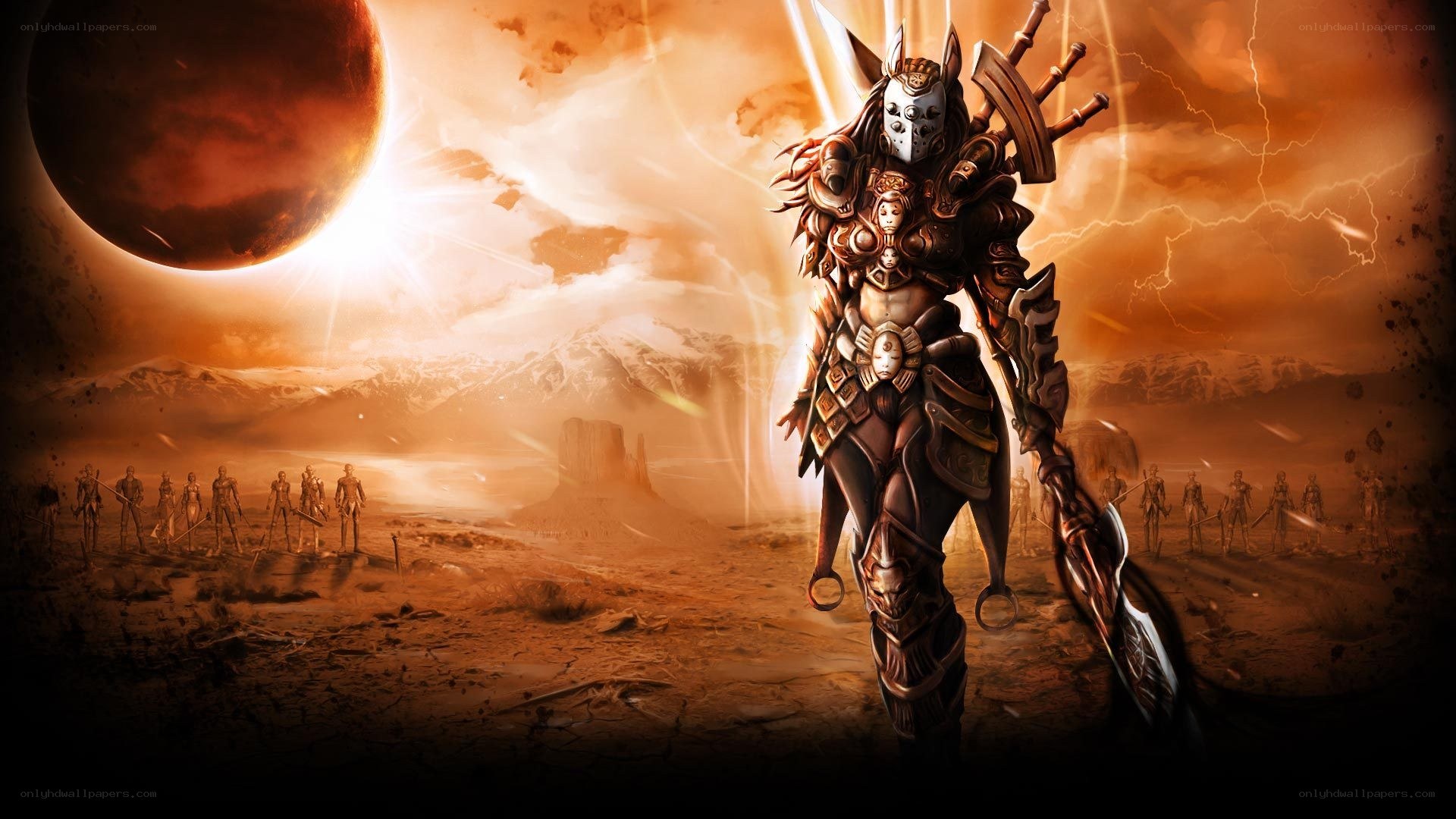 Warrior in a desolate world