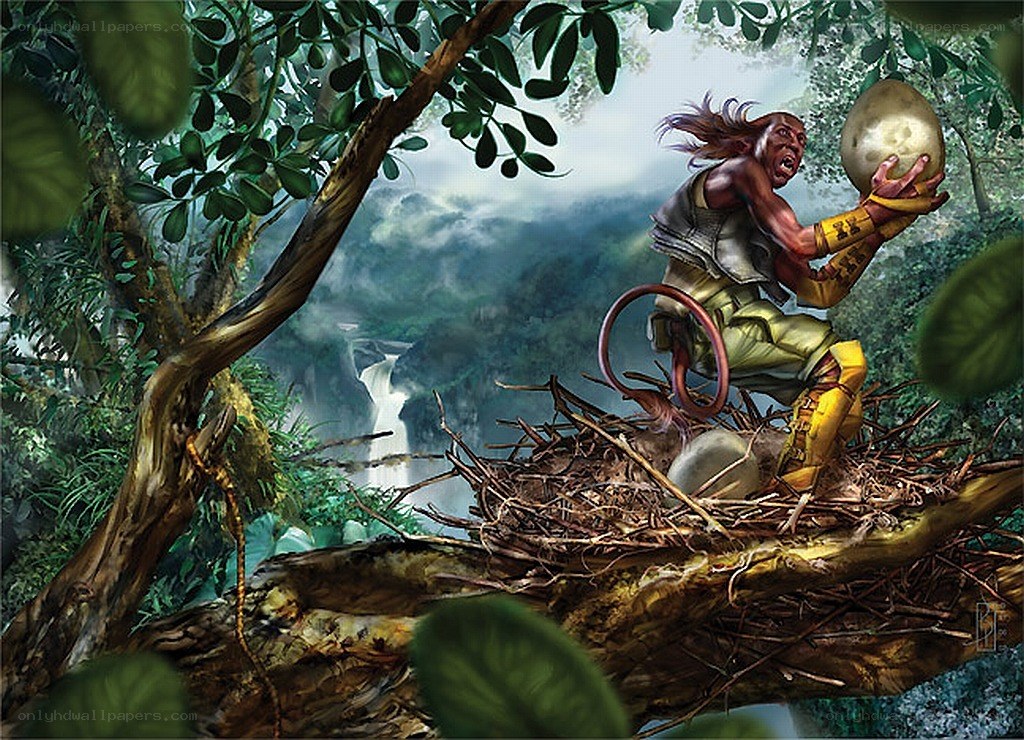 Warrior in a giant's nest