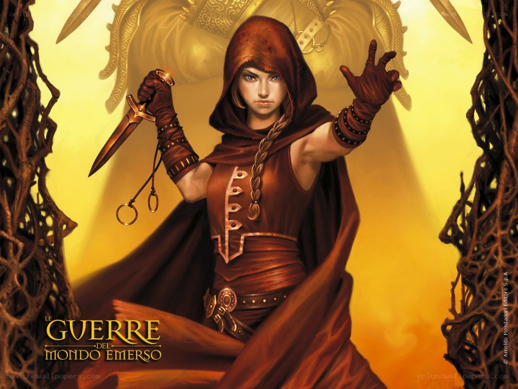Warrior in a red hood