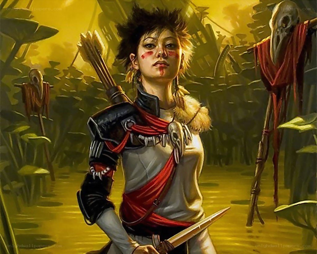 warrior in a swamp