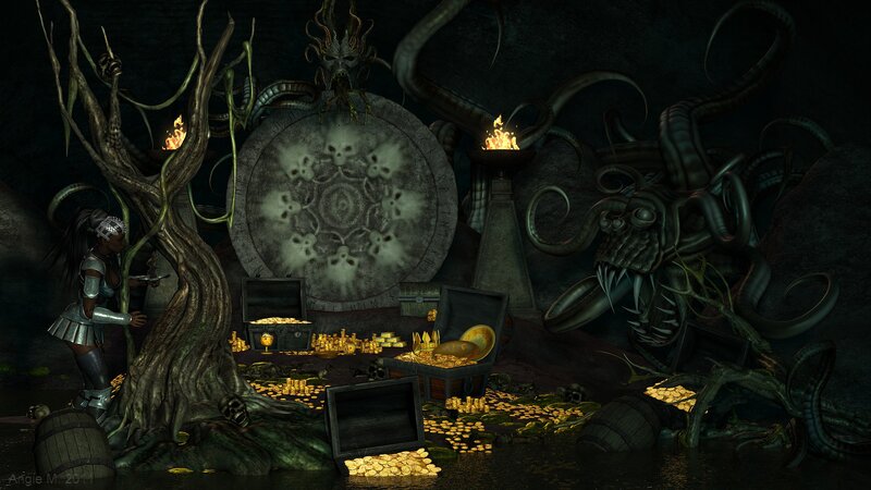 Warrior in a Treasure Cave