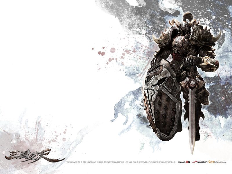 Warrior in armor from Heaven of Three Kingdoms
