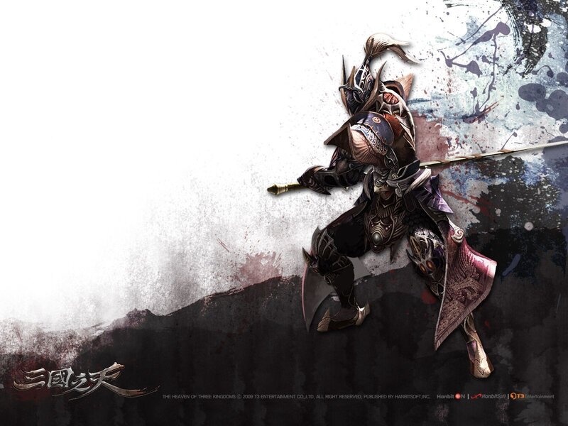 Warrior in armor from Heaven of Three Kingdoms