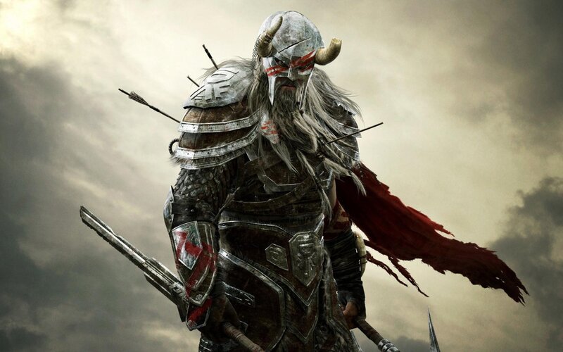 Warrior in Armor — Gray, Dramatic, Digital Art