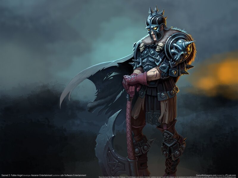 Warrior in Armor — Gray, Dramatic
