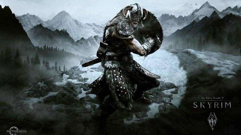 Warrior in Armor — Gray, Dramatic, Winter, Digital Art, Mountains, Forest