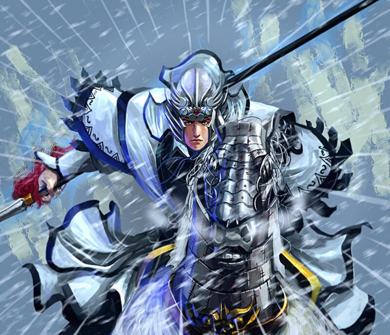 Warrior in Armor — White
