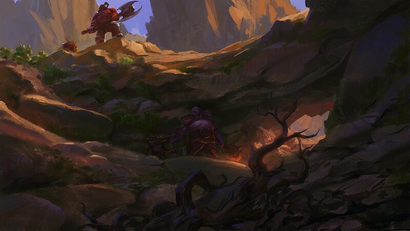 Warrior in Canyon