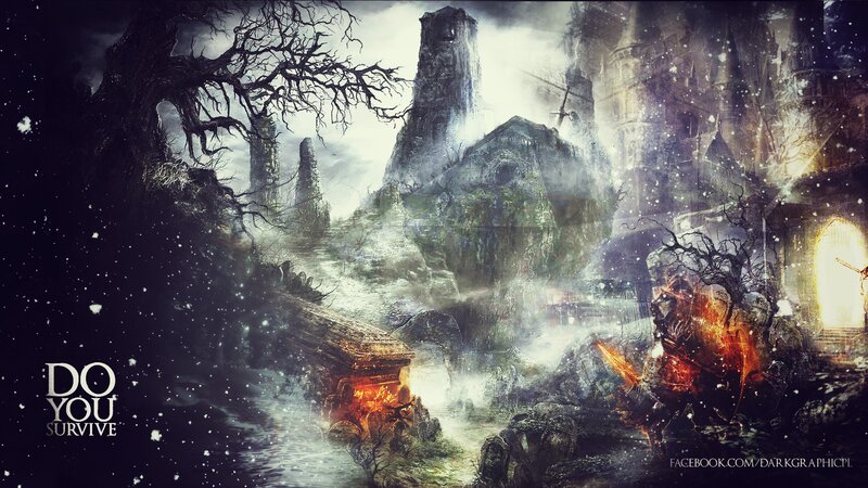 Warrior in Dark Forest — Black