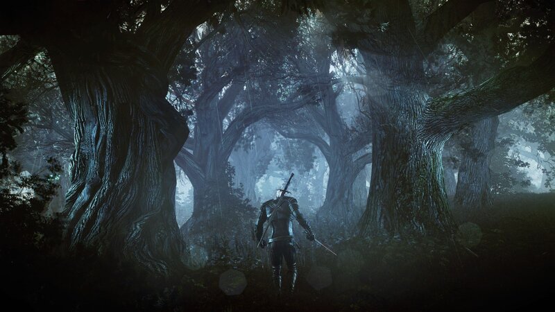 Warrior in Dark Forest — Dark Blue