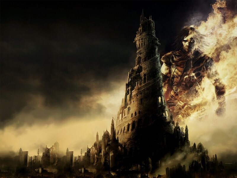 Warrior in Flames — Black