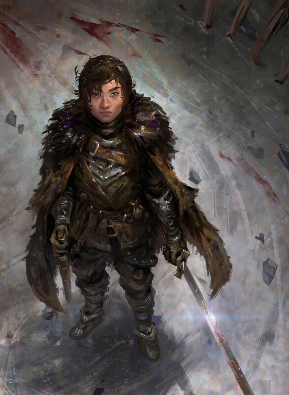 Warrior in Fur Cloak — Brown