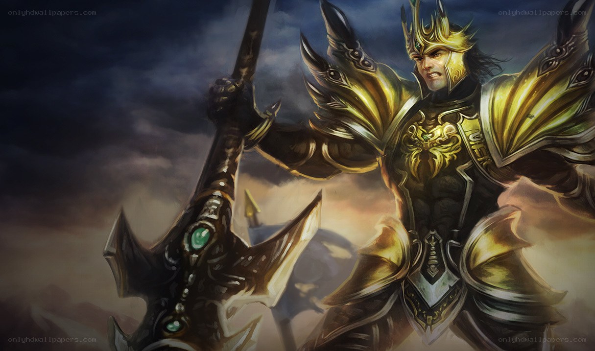 warrior in golden armor