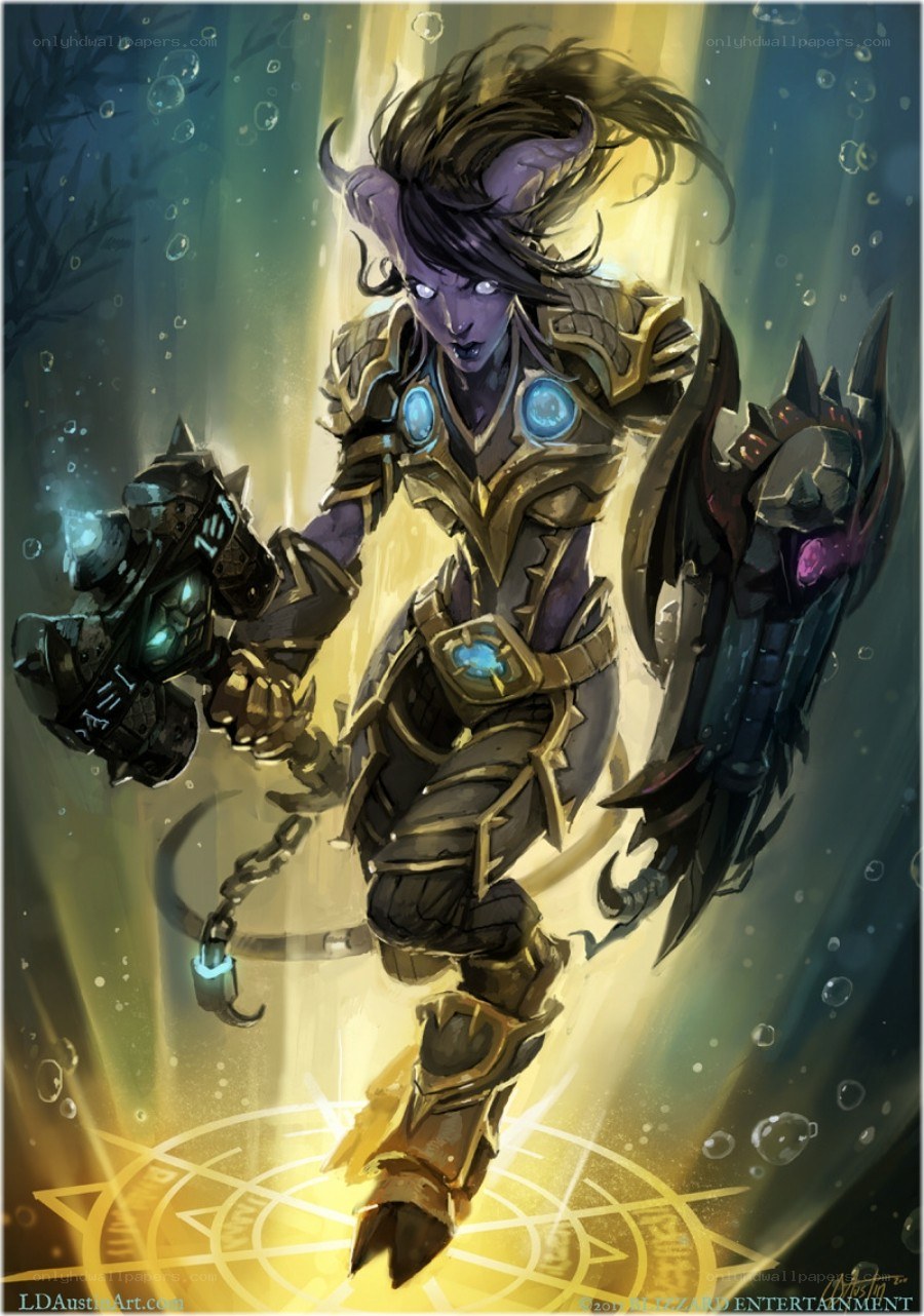 Warrior in golden armor