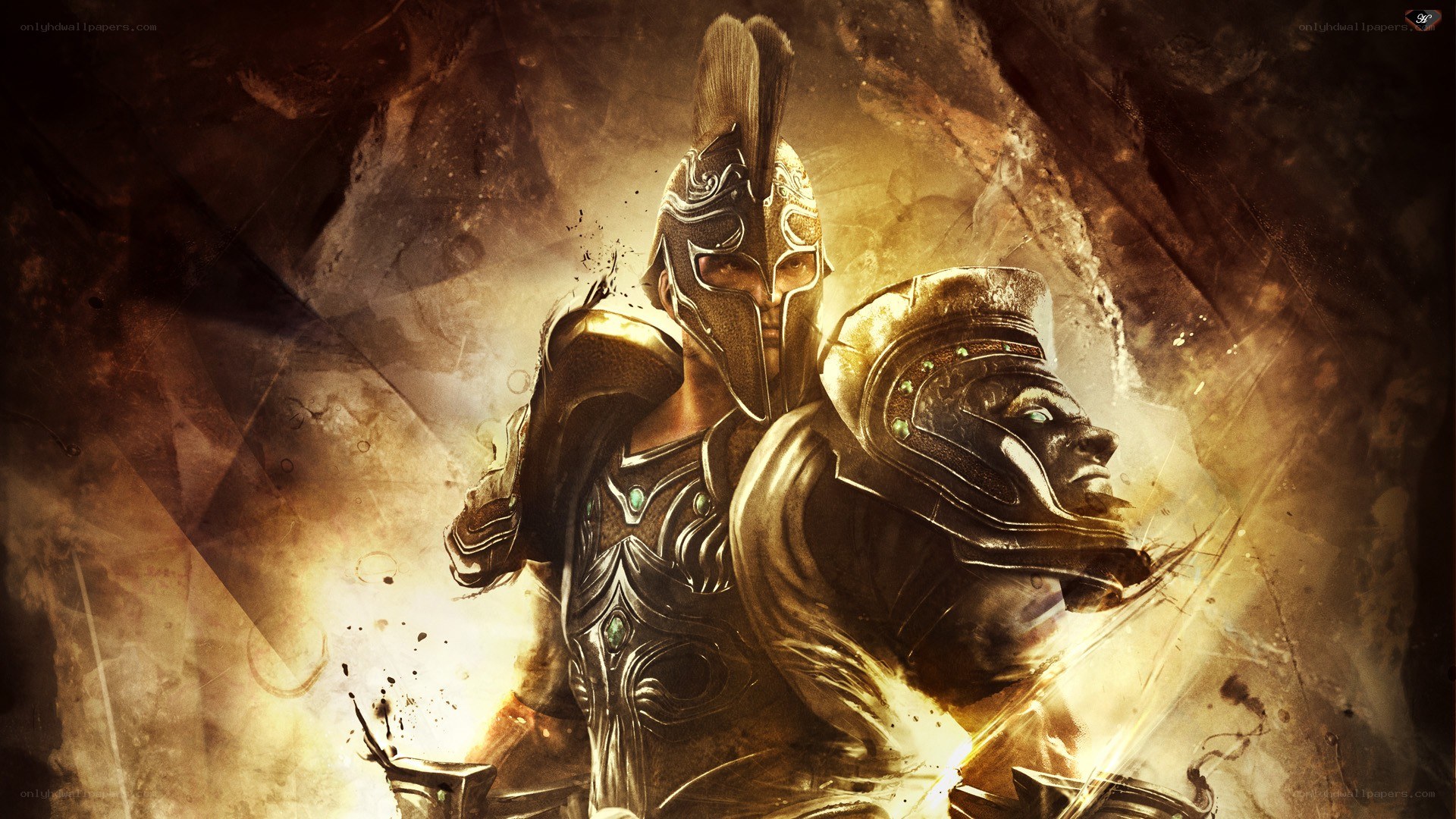 warrior in golden armor