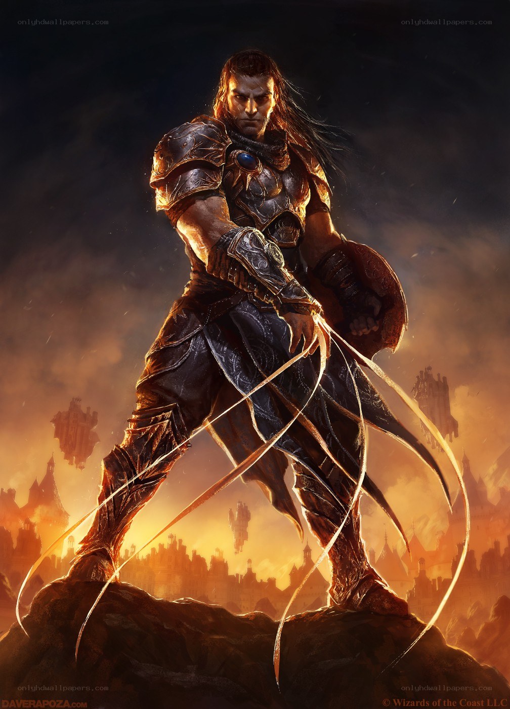 warrior in golden armor