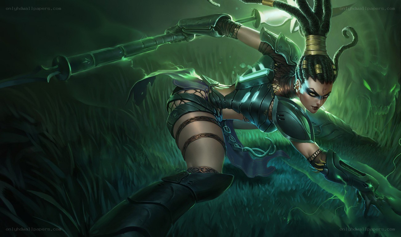 warrior in green armor