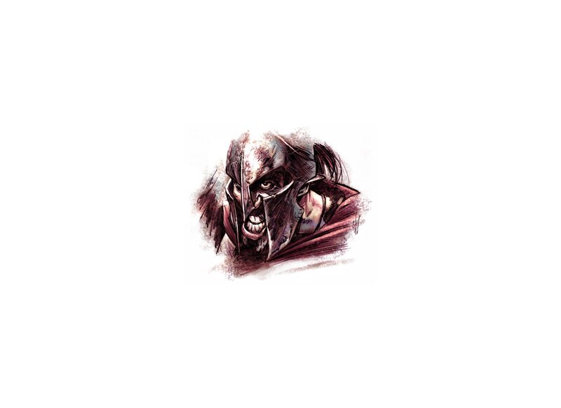 Warrior in Helmet — Brown